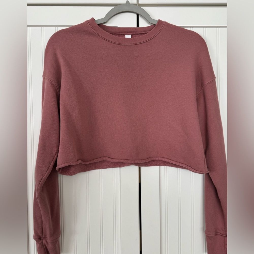 Bella Canvas Dusty Rose Crop Top - Small